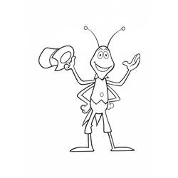 Coloring page: Maya the bee (Cartoons) #28251 - Free Printable Coloring Pages