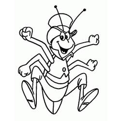 Coloring page: Maya the bee (Cartoons) #28253 - Free Printable Coloring Pages
