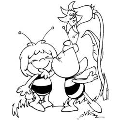 Coloring page: Maya the bee (Cartoons) #28262 - Free Printable Coloring Pages