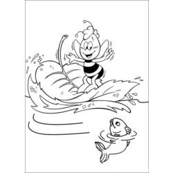 Coloring page: Maya the bee (Cartoons) #28265 - Free Printable Coloring Pages