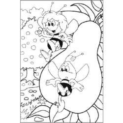 Coloring page: Maya the bee (Cartoons) #28280 - Free Printable Coloring Pages
