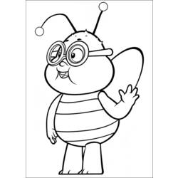 Coloring page: Maya the bee (Cartoons) #28281 - Printable coloring pages