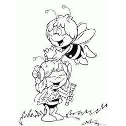 Coloring page: Maya the bee (Cartoons) #28282 - Free Printable Coloring Pages