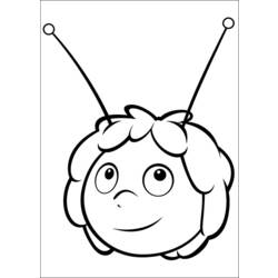 Coloring page: Maya the bee (Cartoons) #28287 - Printable coloring pages
