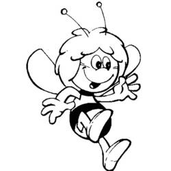 Coloring page: Maya the bee (Cartoons) #28289 - Free Printable Coloring Pages