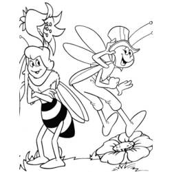 Coloring page: Maya the bee (Cartoons) #28294 - Free Printable Coloring Pages
