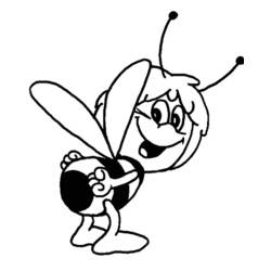 Coloring page: Maya the bee (Cartoons) #28296 - Free Printable Coloring Pages