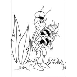 Coloring page: Maya the bee (Cartoons) #28299 - Free Printable Coloring Pages
