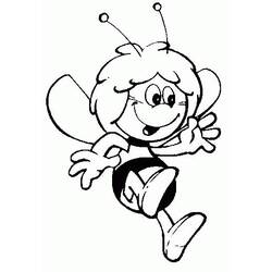 Coloring page: Maya the bee (Cartoons) #28302 - Free Printable Coloring Pages