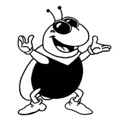 Coloring page: Maya the bee (Cartoons) #28312 - Free Printable Coloring Pages