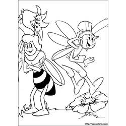 Coloring page: Maya the bee (Cartoons) #28313 - Free Printable Coloring Pages