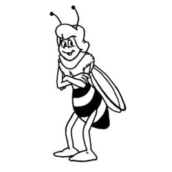 Coloring page: Maya the bee (Cartoons) #28320 - Free Printable Coloring Pages