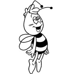 Coloring page: Maya the bee (Cartoons) #28324 - Free Printable Coloring Pages