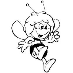 Coloring page: Maya the bee (Cartoons) #28327 - Free Printable Coloring Pages