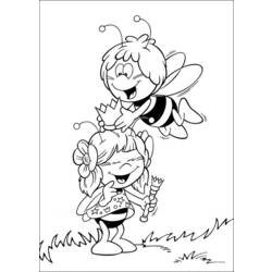 Coloring page: Maya the bee (Cartoons) #28335 - Printable coloring pages