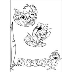 Coloring page: Maya the bee (Cartoons) #28343 - Free Printable Coloring Pages