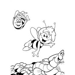 Coloring page: Maya the bee (Cartoons) #28353 - Free Printable Coloring Pages