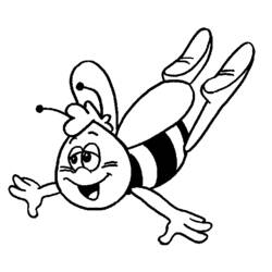 Coloring page: Maya the bee (Cartoons) #28393 - Free Printable Coloring Pages