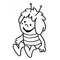 Coloring page: Maya the bee (Cartoons) #28397 - Free Printable Coloring Pages