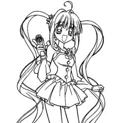 Coloring page: Mermaid Melody: Pichi Pichi Pitch (Cartoons) #53673 - Free Printable Coloring Pages