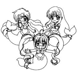 Coloring page: Mermaid Melody: Pichi Pichi Pitch (Cartoons) #53684 - Free Printable Coloring Pages