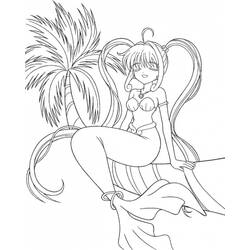 Coloring page: Mermaid Melody: Pichi Pichi Pitch (Cartoons) #53686 - Free Printable Coloring Pages