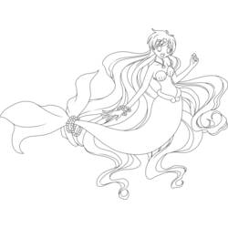 Coloring page: Mermaid Melody: Pichi Pichi Pitch (Cartoons) #53703 - Free Printable Coloring Pages