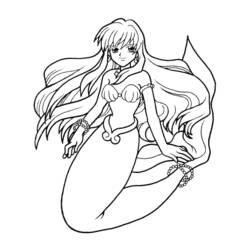 Coloring page: Mermaid Melody: Pichi Pichi Pitch (Cartoons) #53734 - Free Printable Coloring Pages