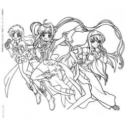 Coloring page: Mermaid Melody: Pichi Pichi Pitch (Cartoons) #53755 - Printable coloring pages