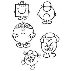 Coloring page: Mr. Men Show (Cartoons) #45485 - Printable coloring pages
