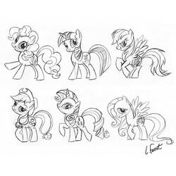 Coloring page: My Little Pony (Cartoons) #42178 - Free Printable Coloring Pages