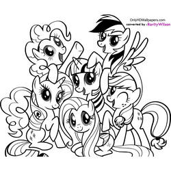 Coloring page: My Little Pony (Cartoons) #42218 - Printable coloring pages