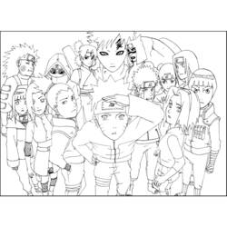Coloring page: Naruto (Cartoons) #38087 - Printable coloring pages