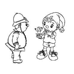 Coloring page: Noddy (Cartoons) #44705 - Free Printable Coloring Pages