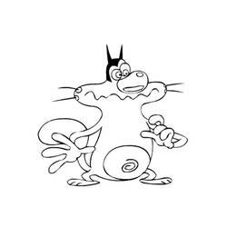 Coloring page: Oggy and the Cockroaches (Cartoons) #37852 - Free Printable Coloring Pages
