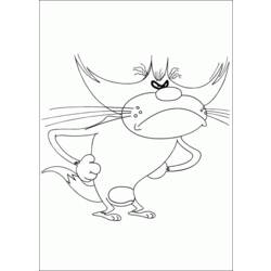 Coloring page: Oggy and the Cockroaches (Cartoons) #37854 - Printable coloring pages