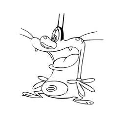 Coloring page: Oggy and the Cockroaches (Cartoons) #37856 - Free Printable Coloring Pages