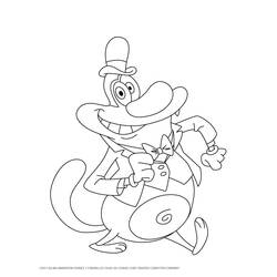 Coloring page: Oggy and the Cockroaches (Cartoons) #37866 - Printable coloring pages
