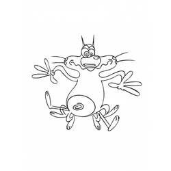 Coloring page: Oggy and the Cockroaches (Cartoons) #37867 - Free Printable Coloring Pages
