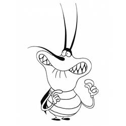 Coloring page: Oggy and the Cockroaches (Cartoons) #37872 - Printable coloring pages