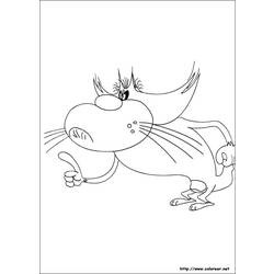 Coloring page: Oggy and the Cockroaches (Cartoons) #37883 - Free Printable Coloring Pages