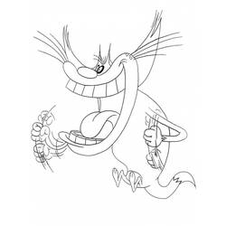 Coloring page: Oggy and the Cockroaches (Cartoons) #37889 - Free Printable Coloring Pages