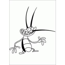 Coloring page: Oggy and the Cockroaches (Cartoons) #37893 - Free Printable Coloring Pages