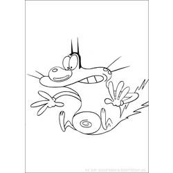 Coloring page: Oggy and the Cockroaches (Cartoons) #37909 - Free Printable Coloring Pages