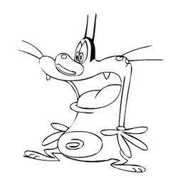 Coloring page: Oggy and the Cockroaches (Cartoons) #37916 - Printable coloring pages