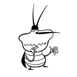 Coloring page: Oggy and the Cockroaches (Cartoons) #37924 - Free Printable Coloring Pages