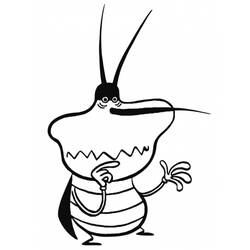Coloring page: Oggy and the Cockroaches (Cartoons) #37929 - Free Printable Coloring Pages