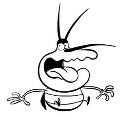 Coloring page: Oggy and the Cockroaches (Cartoons) #37993 - Free Printable Coloring Pages
