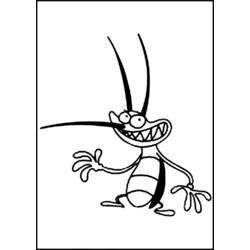 Coloring page: Oggy and the Cockroaches (Cartoons) #38029 - Free Printable Coloring Pages