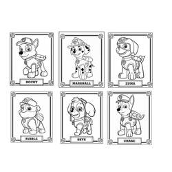 Coloring page: Paw Patrol (Cartoons) #44297 - Printable coloring pages